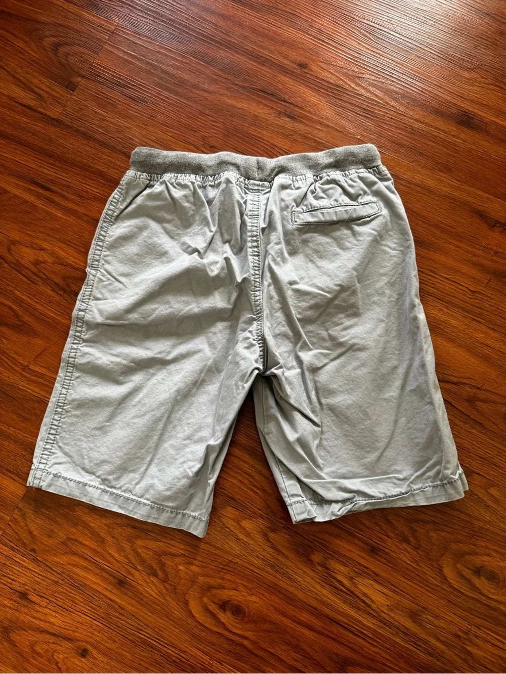 Gymboree 100% Cotton Light Gray Chino Athletic Drawstring Shorts Unisex